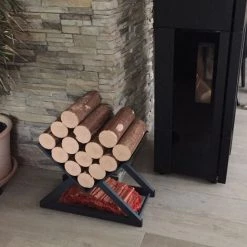 WILTEC Kaminholzregal Stapelhilfe Kaminholzgestell Kaminholzständer -Aufbewahrung im Garten Verkäufe 2022 10176795 4