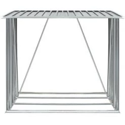 Brennholzlager Verzinkter Stahl 163 X 83 X 154 Cm Grau VidaXL 8 Brennholzlager Verzinkter Stahl 163 X 83 X 154 Cm Grau VidaXL -Aufbewahrung im Garten Verkäufe 2022 11133407 4