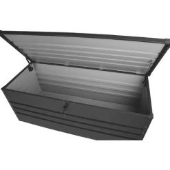 BELIANI Auflagenbox Graphitgrau Metall 165x70 Cm Garten Terrasse -Aufbewahrung im Garten Verkäufe 2022 11375800 3