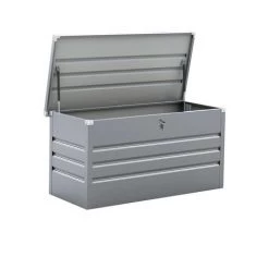 HABITAT ET JARDIN Gartentruhe Aus Metall "Store" - 480L - Silber