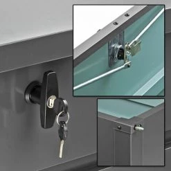 DEMA Metall Gerätebox Auflagenbox Völklingen Truhe Box Metall Garten Geräte Stauraum -Aufbewahrung im Garten Verkäufe 2022 12203470 5