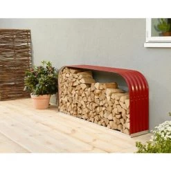 Vitavia Kaminholzregal "Ardor 401" Rubin Rot 210 X 40 X 100 Cm (quer)