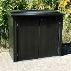 Arrow Metall Gerätebox "Versa Multibox S", Universelle Gartenaufbewahrung Oder Mülltonnenbox Onyx 0,92 M²