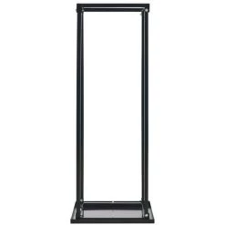 Brennholzregal Mit Boden Schwarz 37 X 37 X 113 Cm Stahl VidaXL -Aufbewahrung im Garten Verkäufe 2022 15334606 4