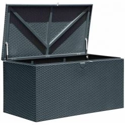 ShelterLogic Stahl Kissen Aufbewahrungsbox 509 Liter Grau 132x70x67 Cm