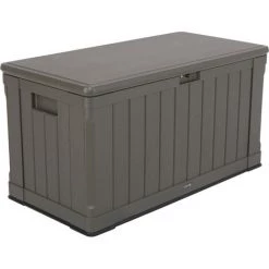 Lifetime Kunststoff Kissen Aufbewahrungsbox 440 Liter Braun 64x128x67 Cm