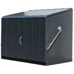 Trimetals Gartengeräte Aufbewahrungsbox Fahrradgarage Stowaway Grau 87x136x112 Cm