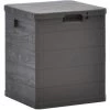ASUPERMALL Garten-Aufbewahrungsbox 90 L Braun