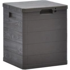 ASUPERMALL Garten-Aufbewahrungsbox 90 L Braun