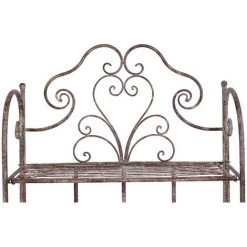 BISCOTTINI Multifunktionelle Und Klappbare Etagere Aus Schmiedeeisen Mit Antikiertem Rost-Finish L63xPR33xH165 Cm. -Aufbewahrung im Garten Verkäufe 2022 18661666 4