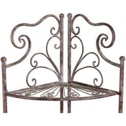 BISCOTTINI Multifunktionelle Und Klappbare Etagere Aus Schmiedeeisen Mit Antikiertem Rost-Finish L46xPR32xH155 Cm. -Aufbewahrung im Garten Verkäufe 2022 18661689 3