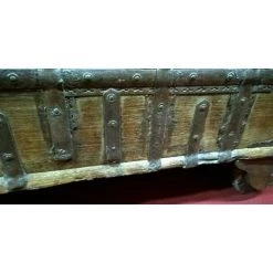 BISCOTTINI Alte Schatzkiste Aus Holz Und Eisen L108xPR65xH82 Cm -Aufbewahrung im Garten Verkäufe 2022 18712476 4