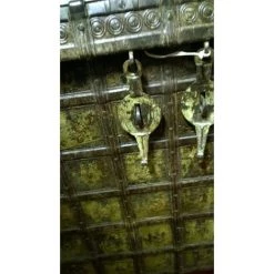 BISCOTTINI Alte Schatzkiste Aus Holz Und Eisen L125xPR68xH93 Cm -Aufbewahrung im Garten Verkäufe 2022 18712499 4