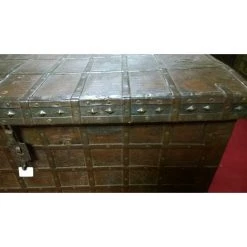 BISCOTTINI Alte Schatzkiste Aus Holz Und Eisen L124xPR77xH100 Cm -Aufbewahrung im Garten Verkäufe 2022 18712508 4