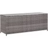 Gartenbox Grau 120x50x60 Cm Poly Rattan VidaXL