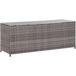 Gartenbox Grau 120x50x60 Cm Poly Rattan VidaXL