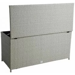 ESTEXO Auflagenbox Poly Rattan Kissenbox Gartenbox Aufbewahrungsbox Box Beige -Aufbewahrung im Garten Verkäufe 2022 20031016 4