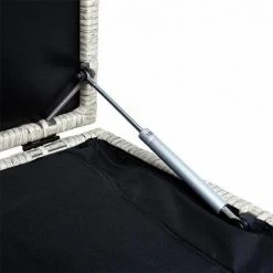 ESTEXO Auflagenbox Poly Rattan Kissenbox Gartenbox Aufbewahrungsbox Box Beige -Aufbewahrung im Garten Verkäufe 2022 20031016 5