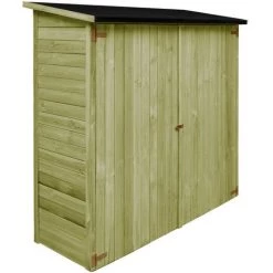 Aufbewahrung im Garten Verkäufe 2022 13 ASUPERMALL Garten-Gerateschuppen Kiefernholz Impragniert 192X76X175 Cm