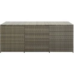 ASUPERMALL Gartenbox Poly Rattan 180×90×75 Cm Grau -Aufbewahrung im Garten Verkäufe 2022 20804613 5
