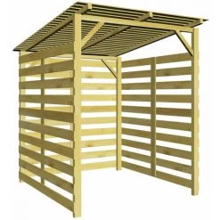 ASUPERMALL Unterstand Fur Feuerholz Lagerschuppen Kiefernholz Impragniert