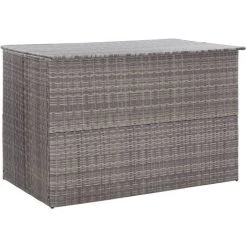 ASUPERMALL Gartenbox Grau 150×100×100 Cm Poly Rattan