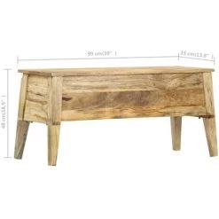 Aufbewahrungstruhe 99 X 35 X 48 Cm Massivholz Mango VidaXL -Aufbewahrung im Garten Verkäufe 2022 23032621 3