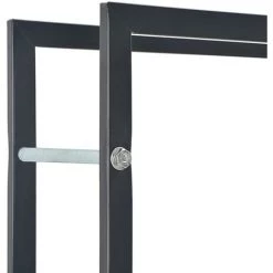Hommoo Brennholzregal Schwarz 44 X 20 X 100 Cm Stahl VD25004 -Aufbewahrung im Garten Verkäufe 2022 23038573 4