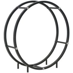 Hommoo Brennholzregal Schwarz 70 X 20 X 70 Cm Stahl VD25005