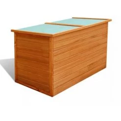 Hommoo Garten-Aufbewahrungsbox 126x72x72 Cm Holz VD27204