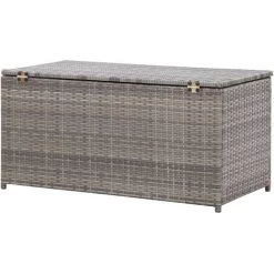 ASUPERMALL Gartenbox Poly Rattan 100×50×50 Cm Grau -Aufbewahrung im Garten Verkäufe 2022 23075097 5