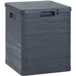 Hommoo Garten-Aufbewahrungsbox 90 L Anthrazit VD29809