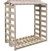 ASUPERMALL Feuerholz-Lagerschuppen 150X100X176 Cm Kiefernholz Impragniert
