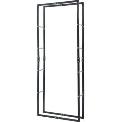 Hommoo Brennholzregal Schwarz 80x25x200 Cm Stahl VD25979 -Aufbewahrung im Garten Verkäufe 2022 23457414 3