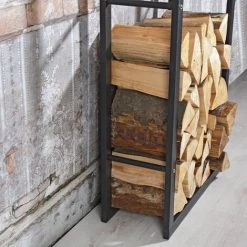 Melko Brennholzregal Kaminholzständer Kaminholzablage Holzkorb Kaminholzhalter ?? -Aufbewahrung im Garten Verkäufe 2022 23566056 3