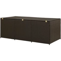 YOUTHUP Gartenbox Poly Rattan 180×90×75 Cm Braun -Aufbewahrung im Garten Verkäufe 2022 23857932 5