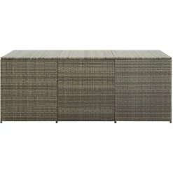 YOUTHUP Gartenbox Poly Rattan 180×90×75 Cm Grau -Aufbewahrung im Garten Verkäufe 2022 23857936 3