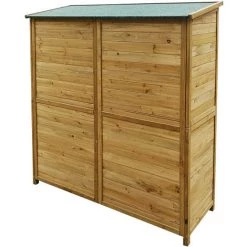 WILTEC Gartenhaus 2-flügelige Tür 1350x500x1540mm Aus Fichtenholz Mit Bitumendach -Aufbewahrung im Garten Verkäufe 2022 2387310 3