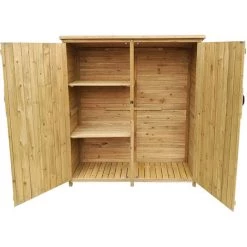 WILTEC Gartenhaus 2-flügelige Tür 1350x500x1540mm Aus Fichtenholz Mit Bitumendach -Aufbewahrung im Garten Verkäufe 2022 2387310 4