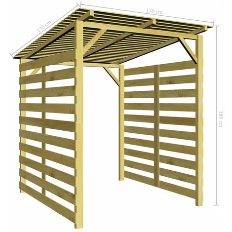 ASUPERMALL Unterstand Fur Feuerholz Lagerschuppen Kiefernholz Impragniert 5 ASUPERMALL Unterstand Fur Feuerholz Lagerschuppen Kiefernholz Impragniert – Bild 5