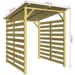 Topdeal Unterstand Für Feuerholz Lagerschuppen Kiefernholz Imprägniert 27675 -Aufbewahrung im Garten Verkäufe 2022 26879553 5