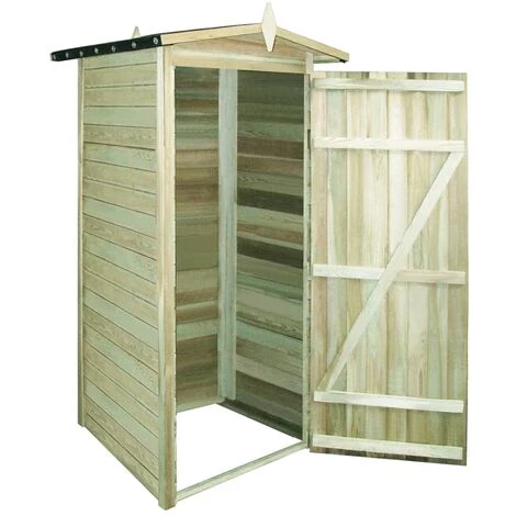 Topdeal Garten-Lagerschuppen Kiefernholz Imprägniert 100 X 100 X 210 Cm 27679 4 Topdeal Garten-Lagerschuppen Kiefernholz Imprägniert 100 X 100 X 210 Cm 27679 – Bild 4