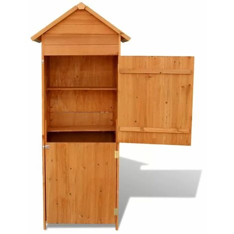 Topdeal Gartenschrank Braun 79x49x190 Cm 26621 4 Topdeal Gartenschrank Braun 79x49x190 Cm 26621 – Bild 4