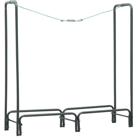 Topdeal Brennholzregal Anthrazit 120x35x120 Cm Stahl 25984 2 Topdeal Brennholzregal Anthrazit 120x35x120 Cm Stahl 25984 – Bild 2