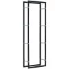Topdeal Brennholzregal Schwarz 50 X 20 X 150 Cm Stahl 25003