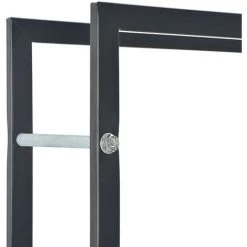 Topdeal Brennholzregal Schwarz 50 X 20 X 150 Cm Stahl 25003 -Aufbewahrung im Garten Verkäufe 2022 27036167 4