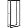 Topdeal Brennholzregal Schwarz 44 X 20 X 100 Cm Stahl 25004