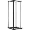 Topdeal Brennholzregal Mit Boden Schwarz 37 X 37 X 113 Cm Stahl 25006