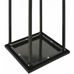 Topdeal Brennholzregal Mit Boden Schwarz 37 X 37 X 113 Cm Stahl 25006 -Aufbewahrung im Garten Verkäufe 2022 27036181 3