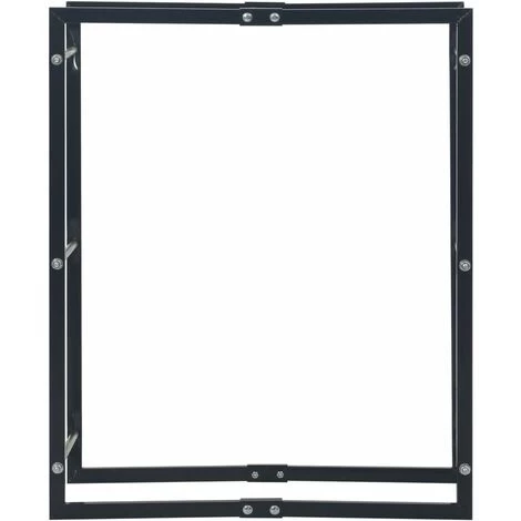 Topdeal Brennholzregal Schwarz 80x25x100 Cm Stahl 25981 3 Topdeal Brennholzregal Schwarz 80x25x100 Cm Stahl 25981 – Bild 3